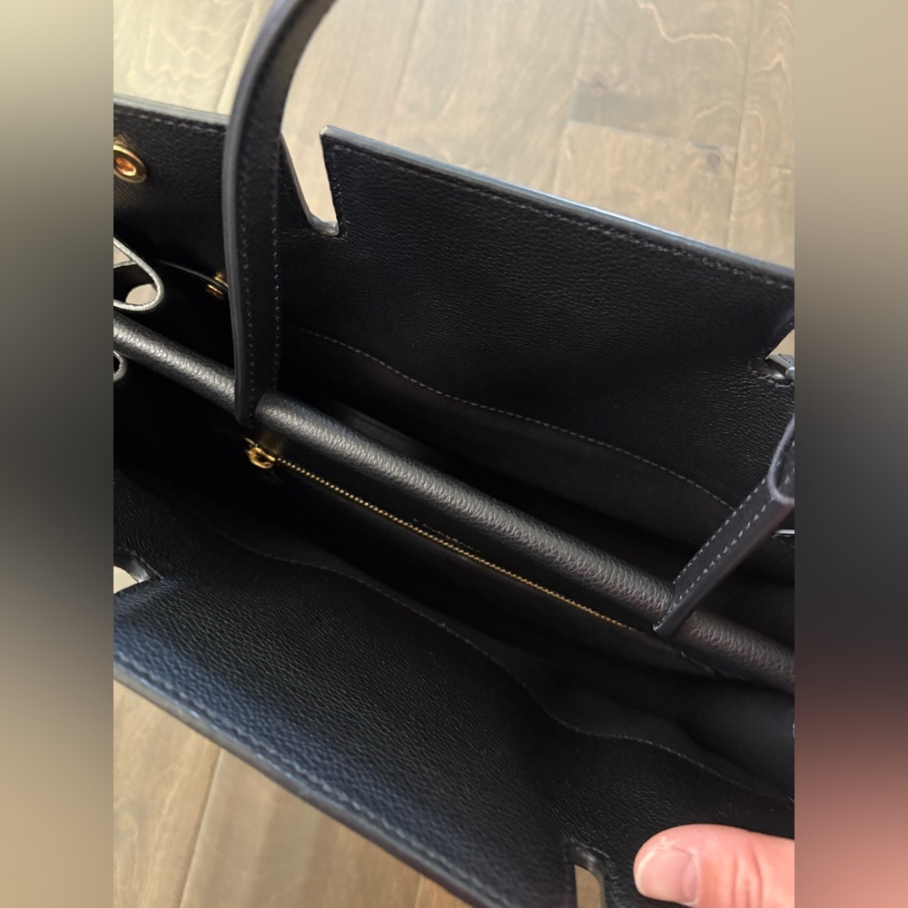 Burberry Black Leather Tote Bag - Picture 7 of 8